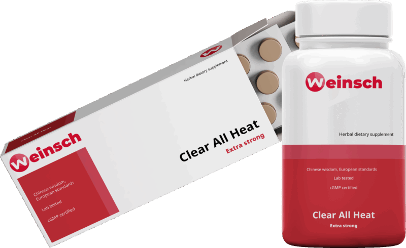 2clear all heat huang lian jie du pian extra strong (trauma pill)