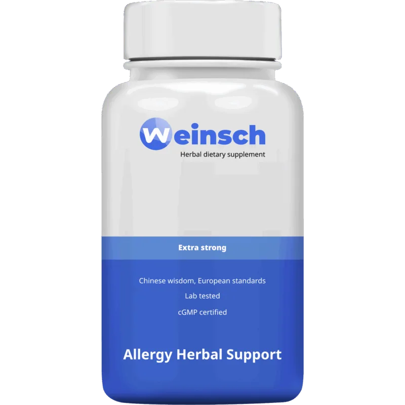 allergy herbal support packaging bottle