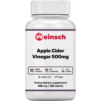Apple cider vinegar 500mg packaging bottle WHE.png