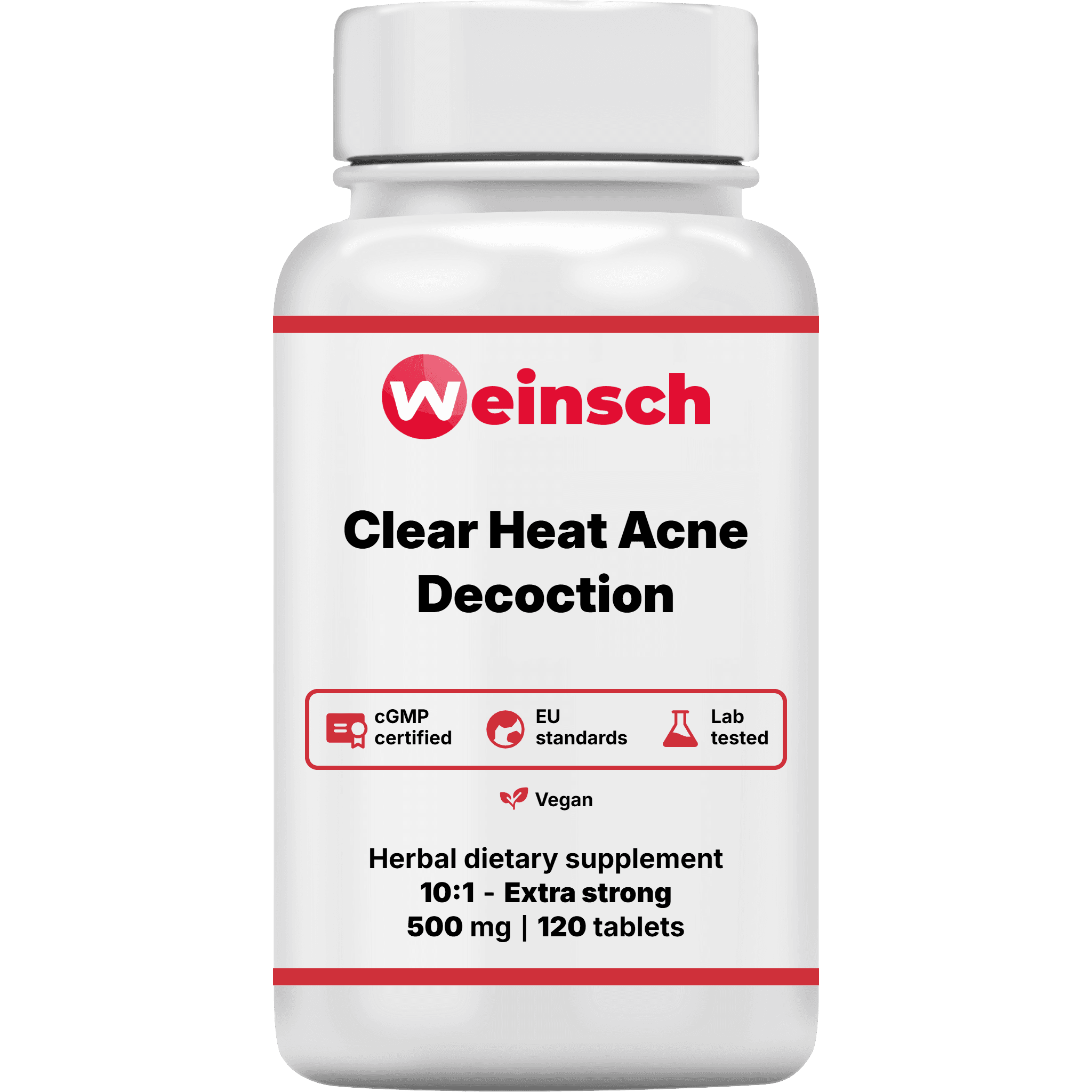 Clear heat acne decoction packaging bottle.png