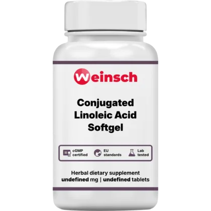Conjugated linoleic acid softgel packaging bottle WHE.png