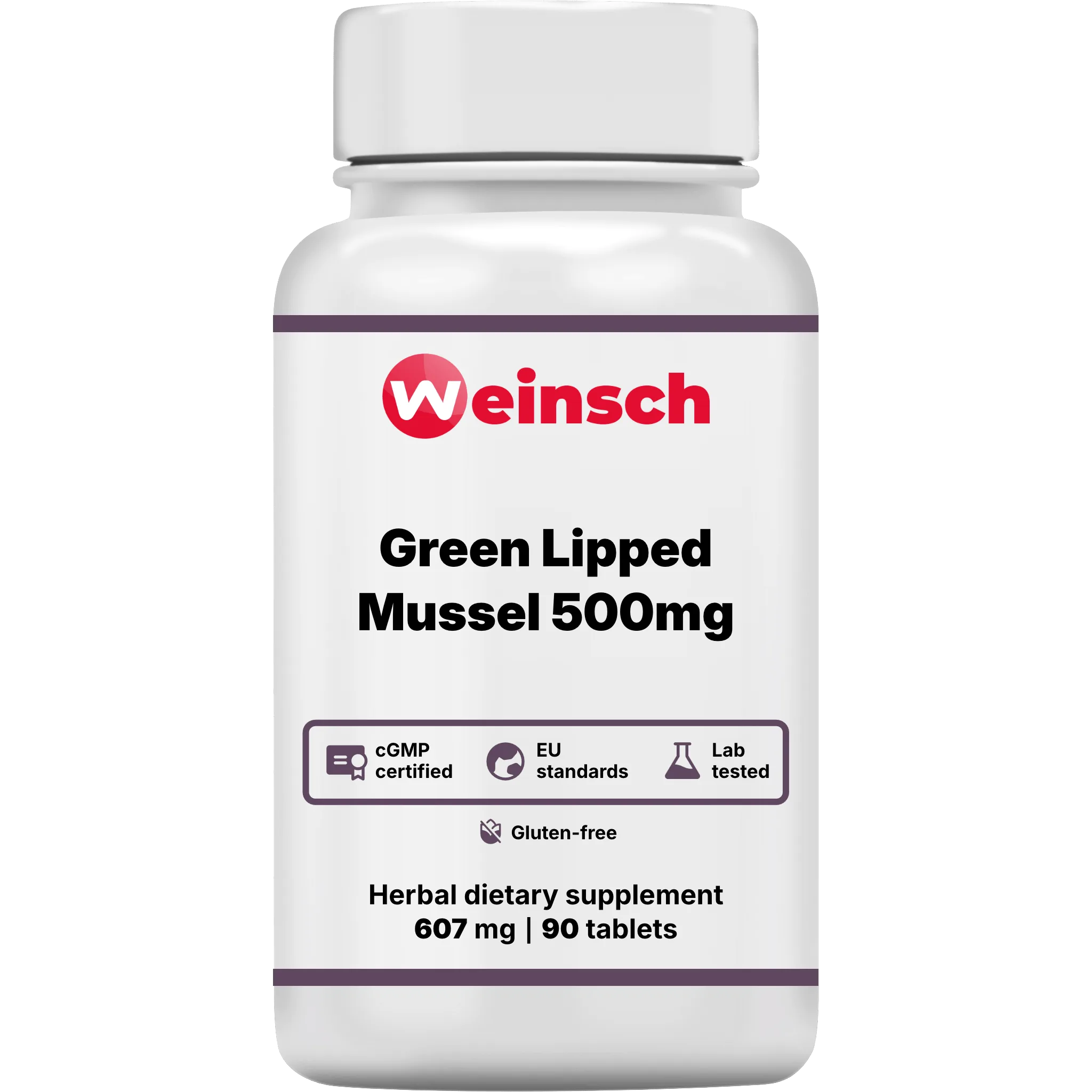 Green lipped mussel 500mg packaging bottle WHE.png