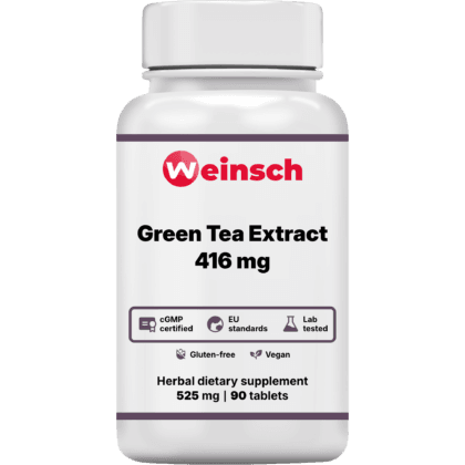 Green tea extract 416 mg packaging bottle WHE.png