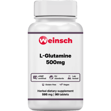 L glutamine 500mg packaging bottle WHE.png