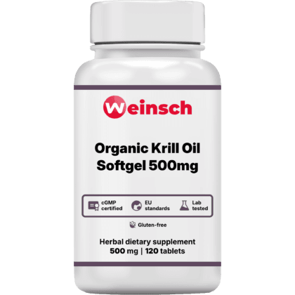 Organic krill oil softgel 500mg packaging bottle WHE.png