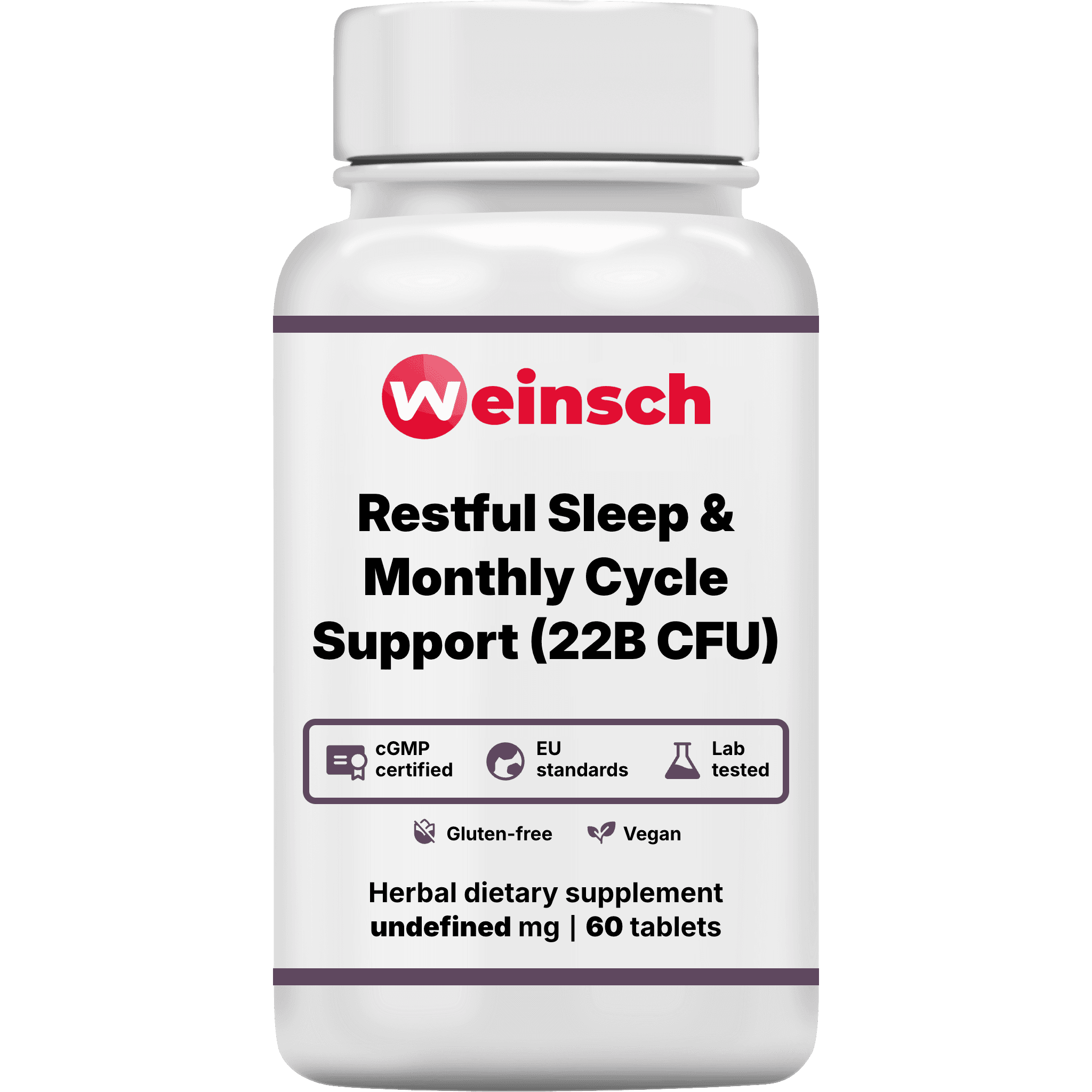 Restful sleep monthly cycle support 22b cfu packaging bottle.png