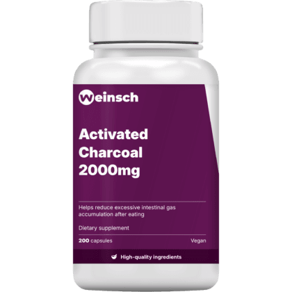 Activated charcoal 2000mg packaging bottle.png