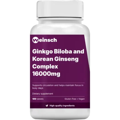 Ginkgo biloba and korean ginseng complex 16000mg packaging bottle 1.png