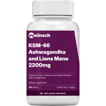 Ksm 66 ashwagandha and lions mane 2200mg packaging bottle 1.png