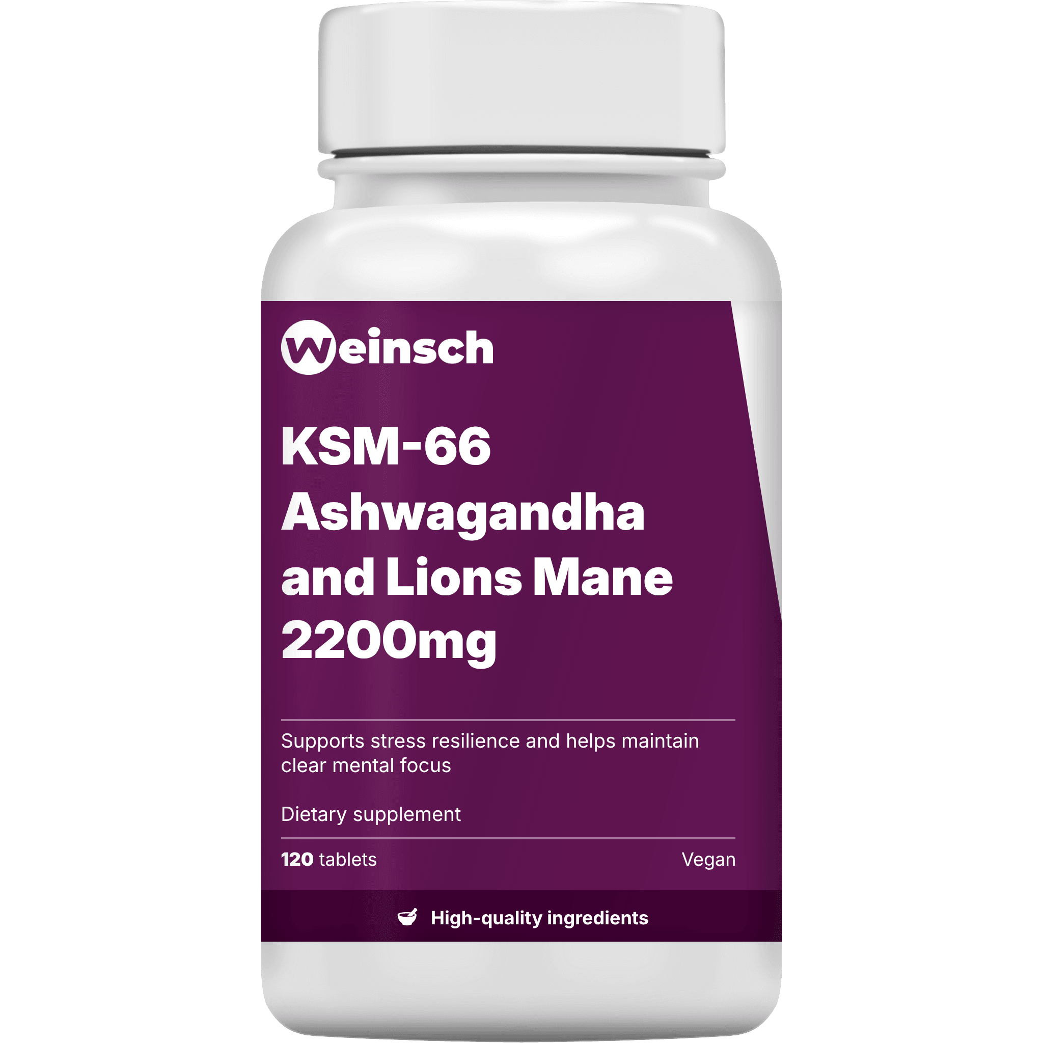 Ksm 66 ashwagandha and lions mane 2200mg packaging bottle.png