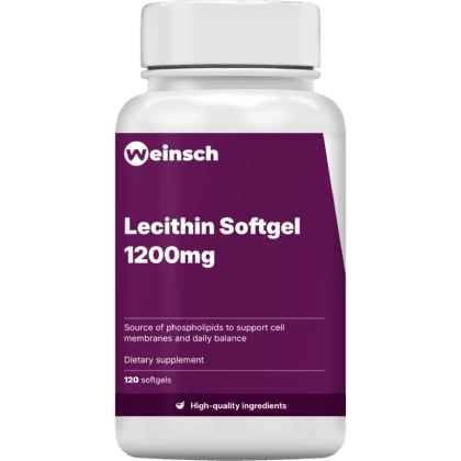 Lecithin softgel 1200mg packaging bottle.png