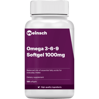 Omega 3 6 9 softgel 1000mg packaging bottle.png