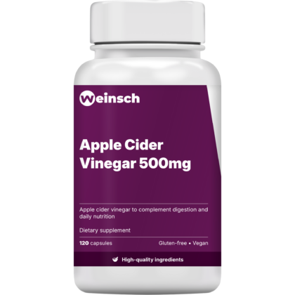 Apple cider vinegar 500mg packaging bottle.png