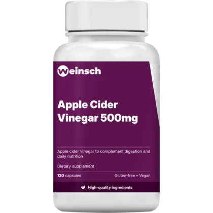 Apple cider vinegar 500mg packaging bottle.png