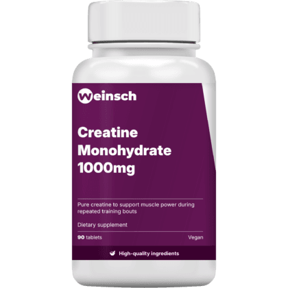 Creatine monohydrate 1000mg packaging bottle.png