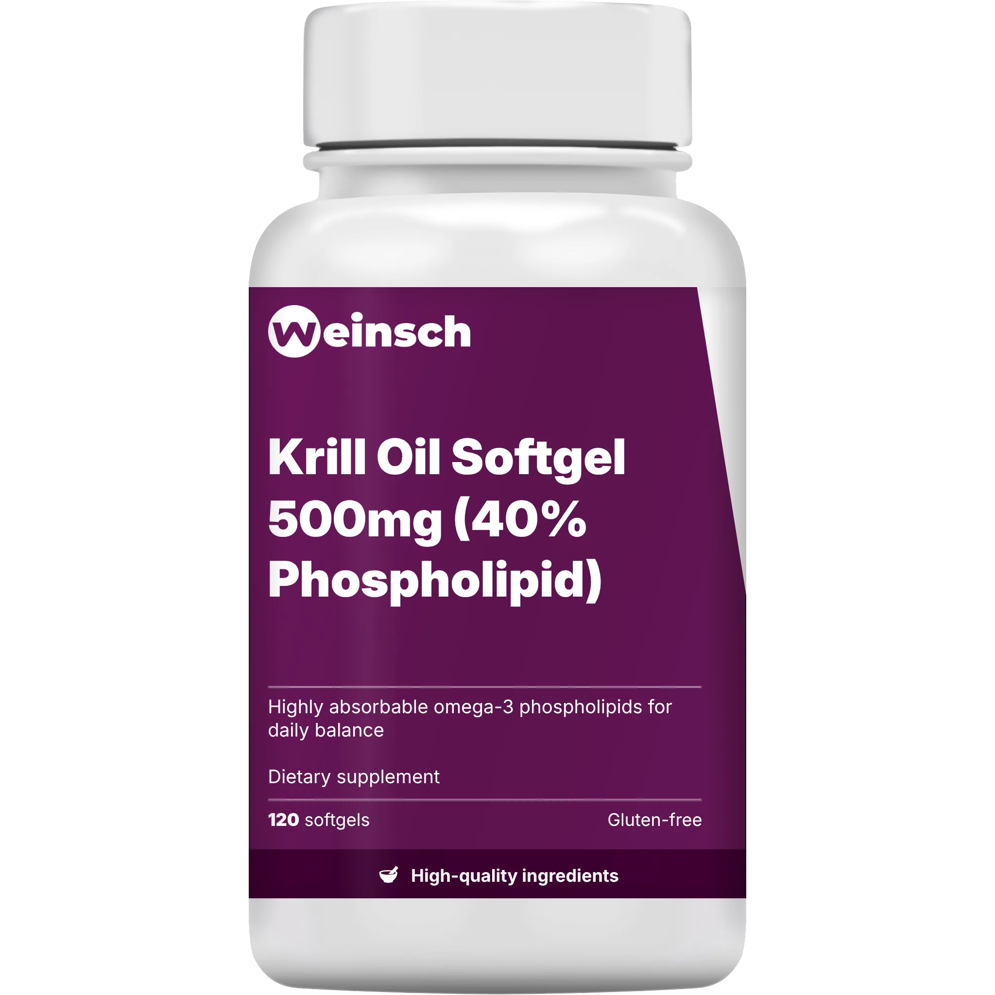 Krill Oil Softgel 500mg (40% Phospholipid)