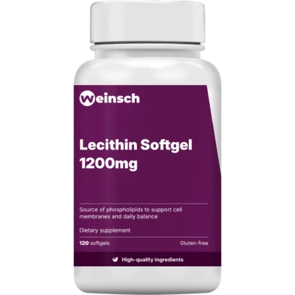 Lecithin softgel 1200mg packaging bottle Wei.png