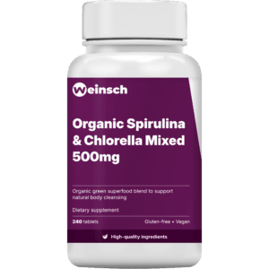 Organic Spirulina & Chlorella Mixed 500mg