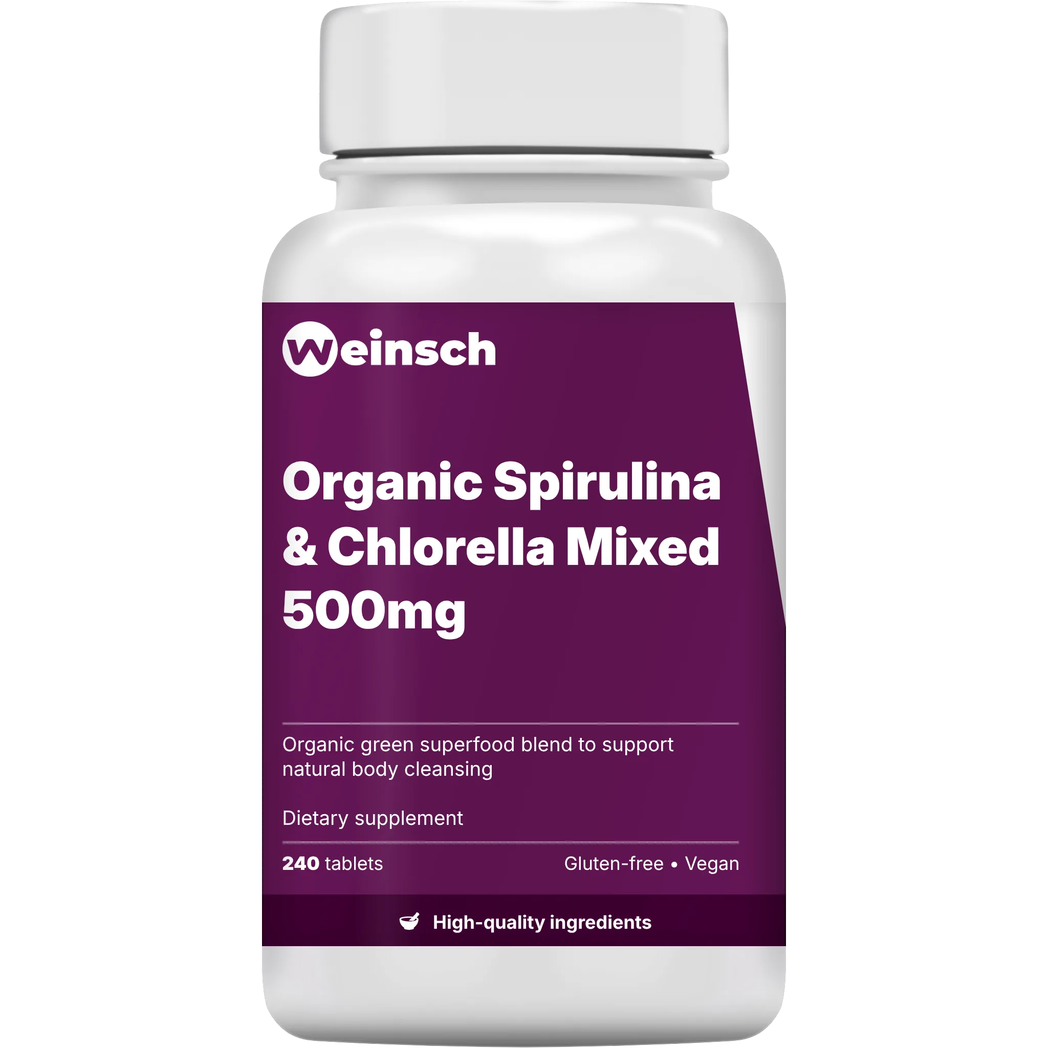 Organic Spirulina & Chlorella Mixed 500mg