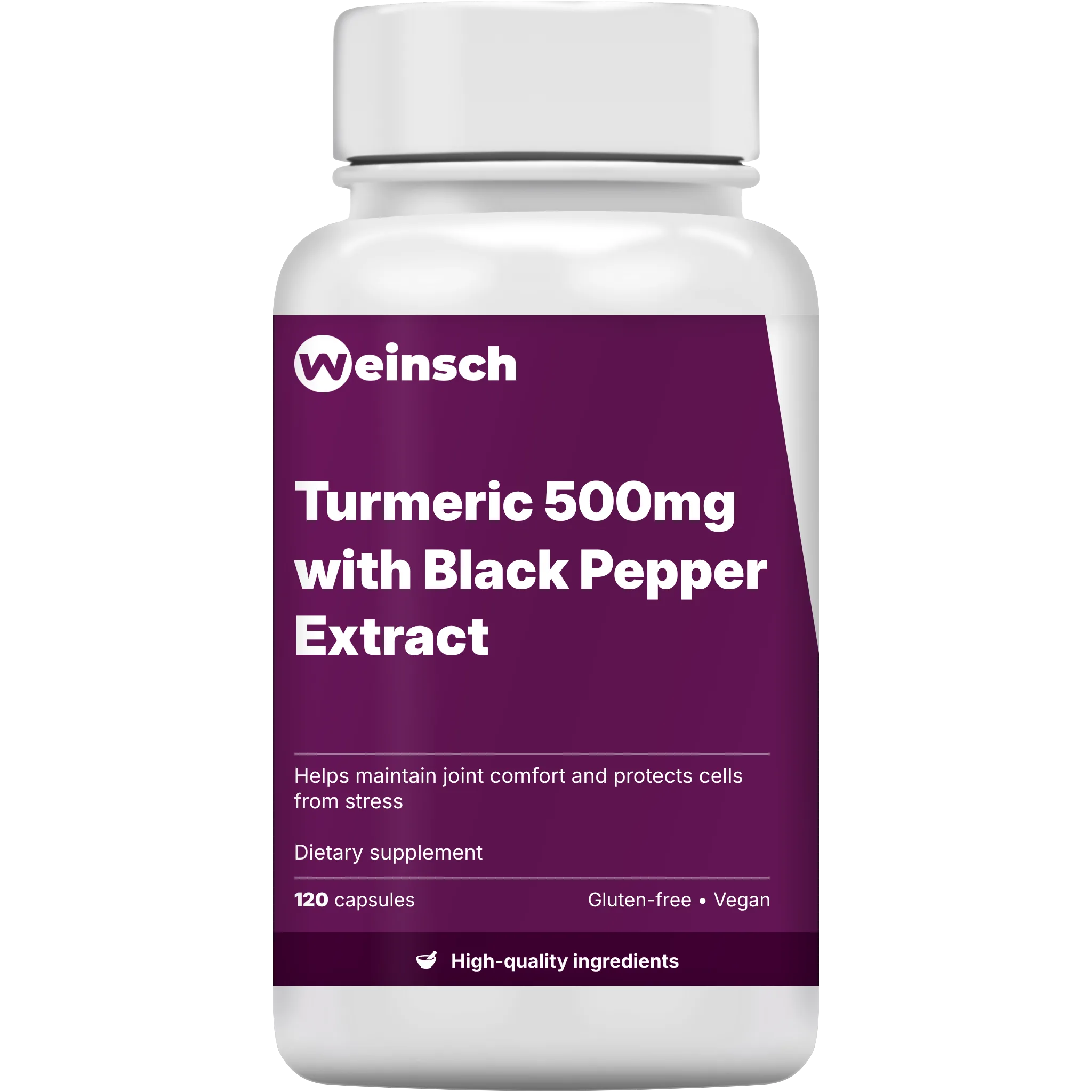 Turmeric 500mg with black pepper extract packaging bottle.png
