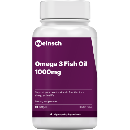 Omega 3 fish oil 1000mg packaging bottle WHE.png