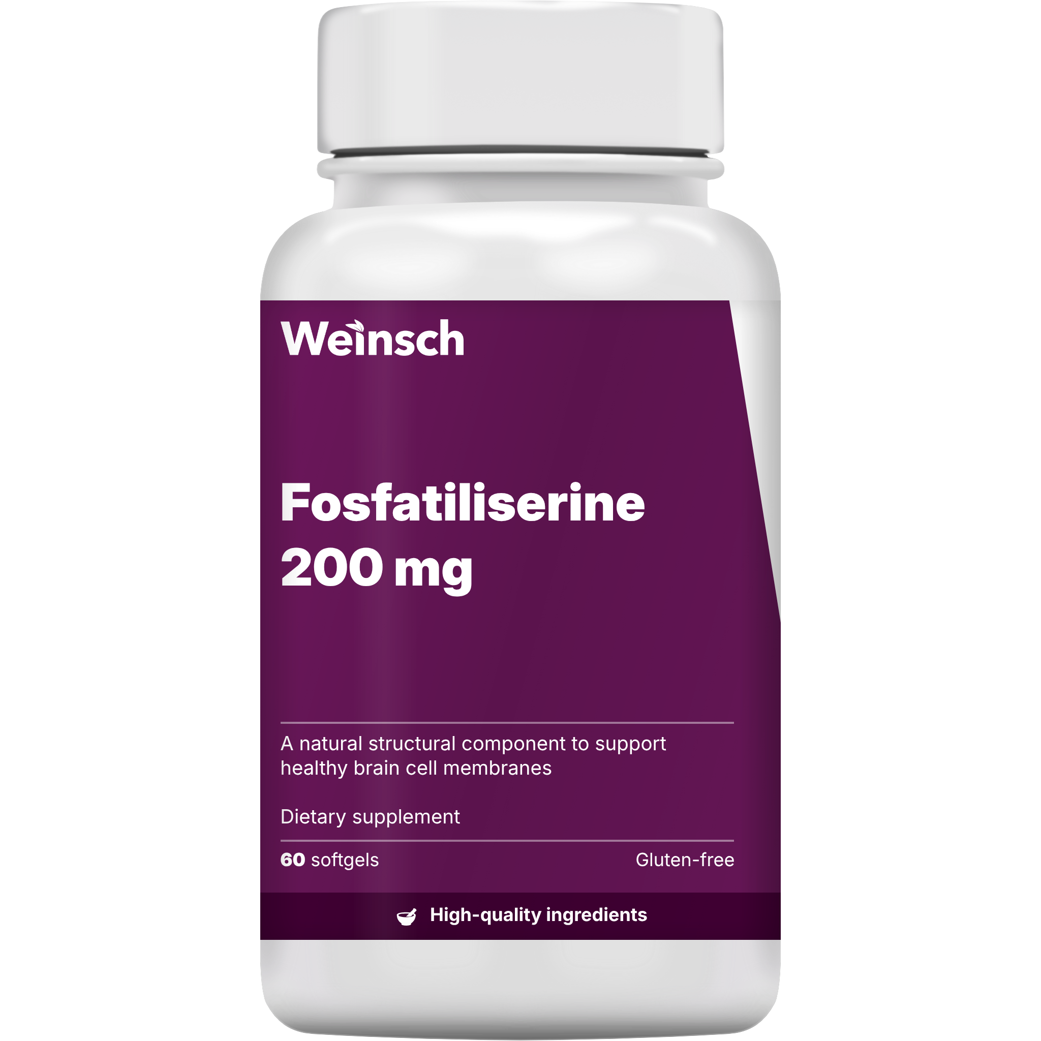 Fosfatiliserine 200 mg packaging bottle.png