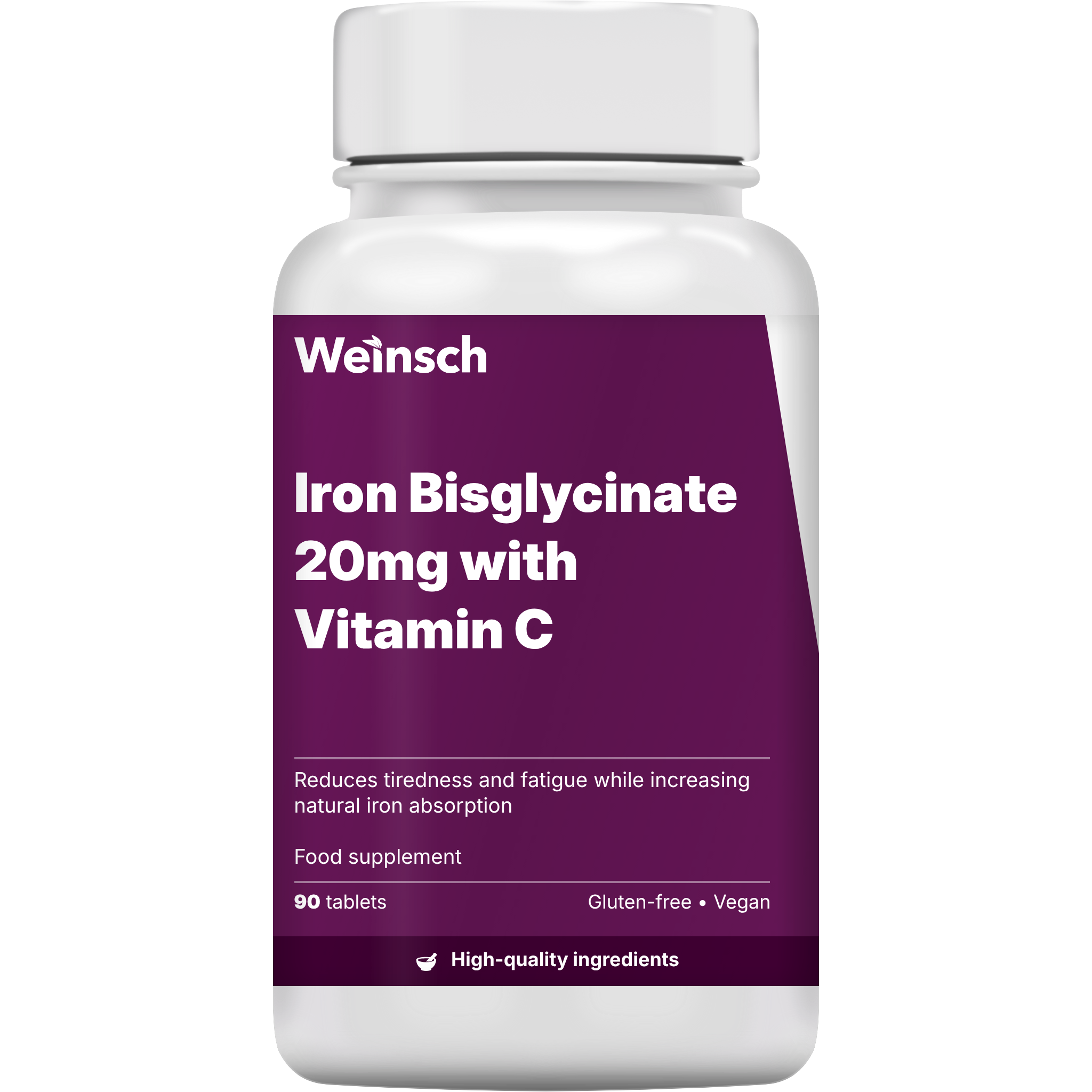 Iron Bisglycinate 20mg with Vitamin C