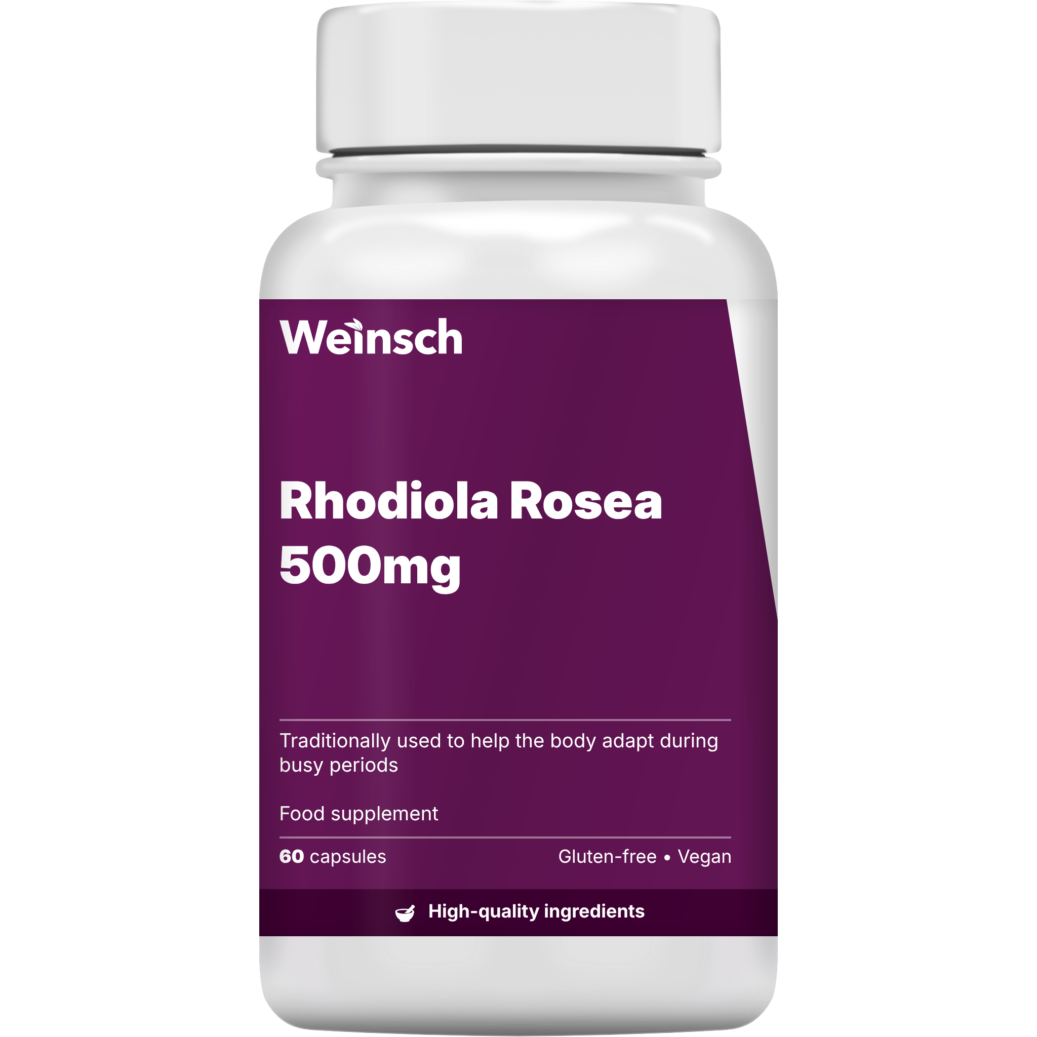 Rhodiola rosea 500mg packaging bottle.png