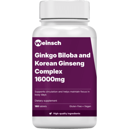 Ginkgo biloba and korean ginseng complex 16000mg packaging bottle 1.png