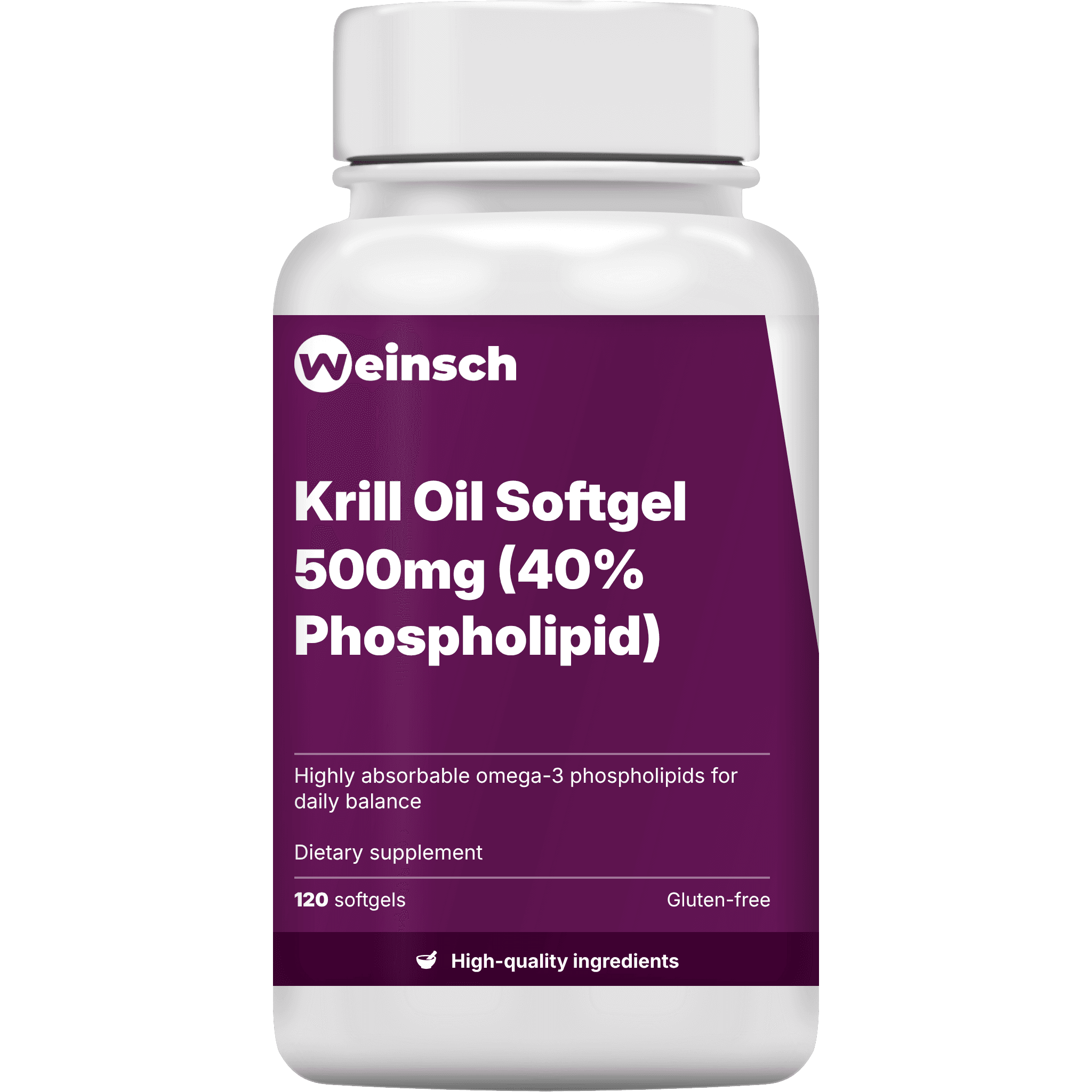 Krill Oil Softgel 500mg (40% Phospholipid)