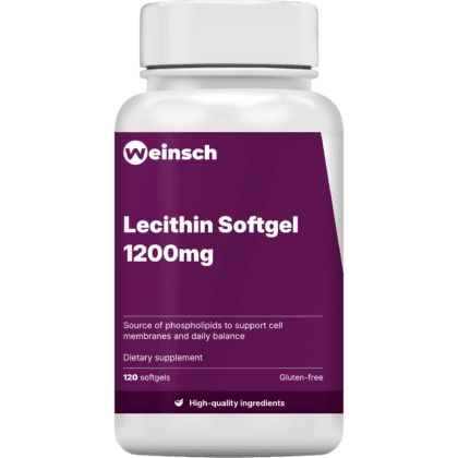 Lecithin softgel 1200mg packaging bottle Wei.png