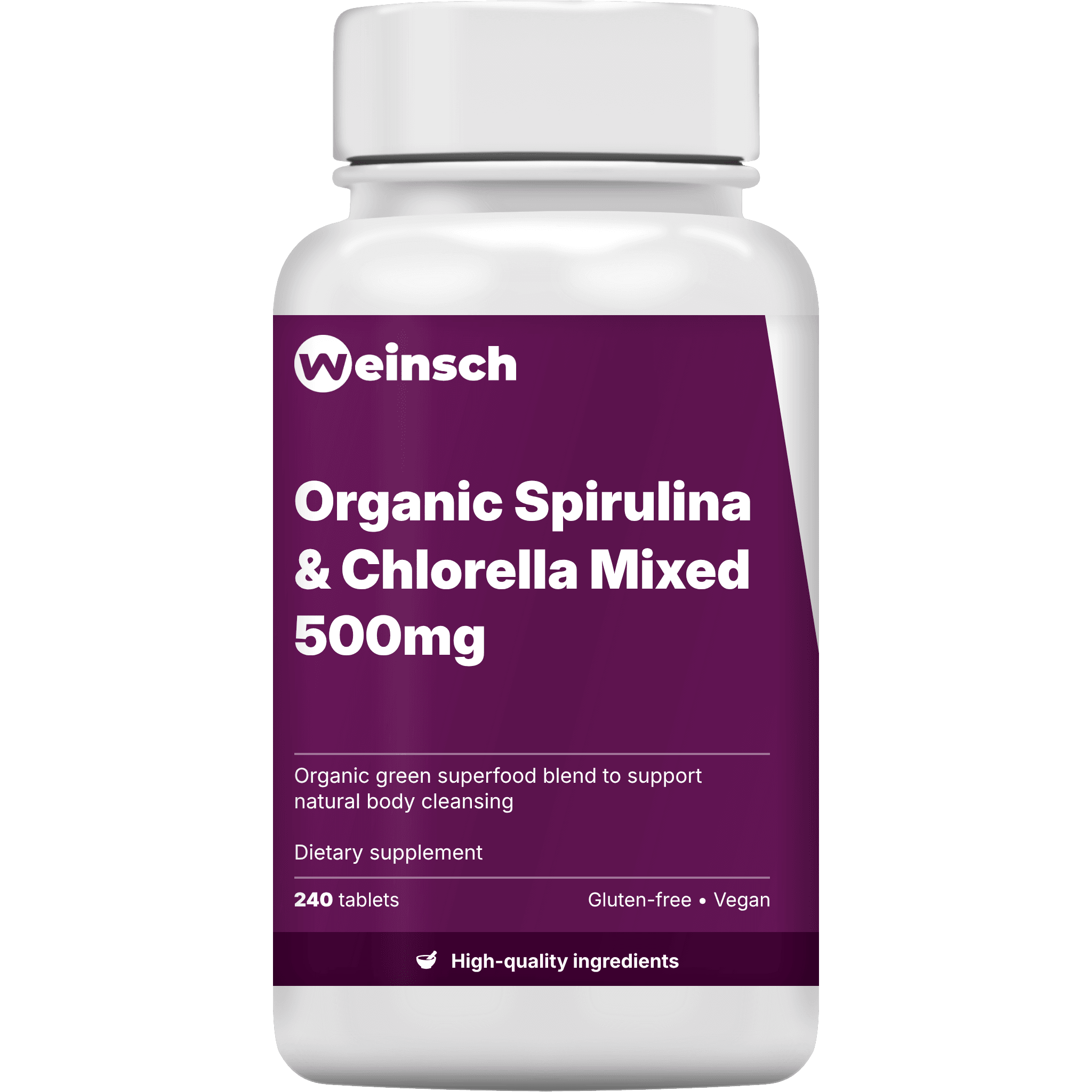 Organic Spirulina & Chlorella Mixed 500mg