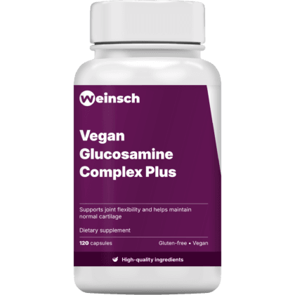 Vegan glucosamine complex plus packaging bottle.png