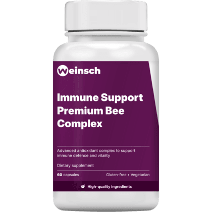 Immune support premium bee complex packaging bottle.png