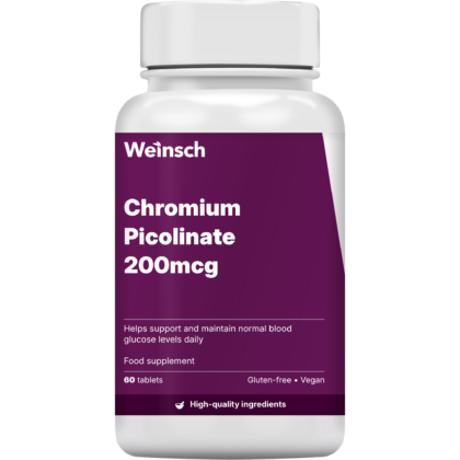 Chromium picolinate 200mcg packaging bottle.png
