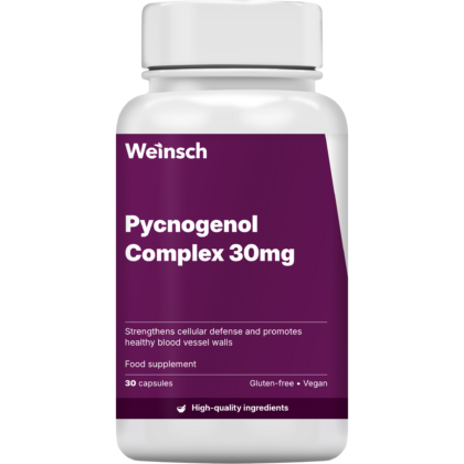 Pycnogenol complex 30mg packaging bottle.png